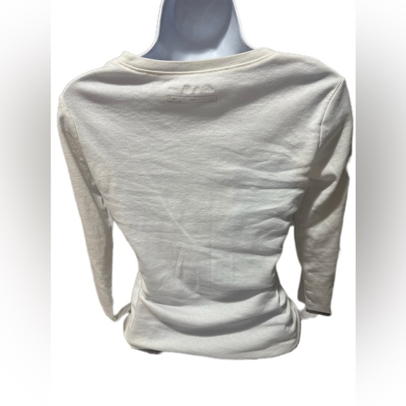 Women's Cream Long Sleeve Top - Picture 3 of 3